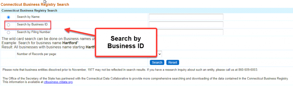 What Is Ct Secretary Of The State Business Id