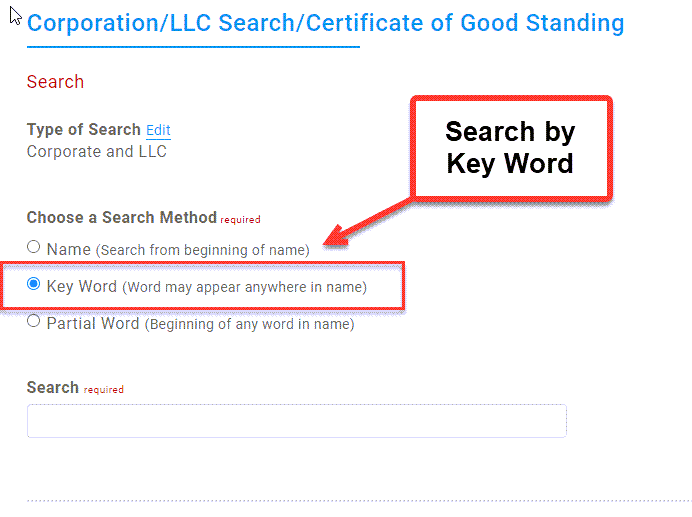 Illinois Secretary of State Business Search (StepByStep)